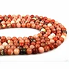 Natural Gorgeous Semi-precious Red Plum Blossom Gemstone Round Beads for Women Bracelet Making