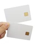 High quality CR80 Standard size Blank White SLE4442 RFID Contact IC pvc Card