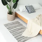 India Chindi handmade washable used rugs carpet bedroom bathroom floor mat custom cotton weave area rag rug for sale