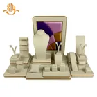 XIANGYU factory custom upscale leather window product jewellery display set