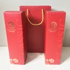 Custom Logo Luxury 2PK Wine Packaging Cardboard Box With Paper Bag