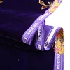 Buy factory price custom purple sequin velvet printed fabric for gown from china