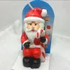 Four Vintage Santa Claus Candles, Christmas Novelty Candles