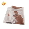 food grade natural brown paper pouch with greaseproof lining, brown sandwich wrap paper, burger wrapping