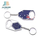 Multifunction personalized officer floating tool oem key holder bottle opener keyrings