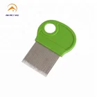 peine para piojos plastic handle stainless steel head lice comb