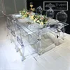 New products rectangle clear acrylic wedding table for sale