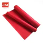 2019 new design 100% color wool felt rugs fine woven fabric bright and normal red exhibition carpet