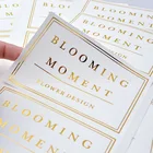 Sticker Label Printing Custom Gold/Silver Foil Die Cut Reflective Transparent Hologram Sticker With Your Own Logo