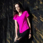 China supplier cheap quick dry breathable gym fitness wear sport yoga t shirt for women