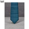 Kaidvll Chinese Neckties 100% Silk Woven Tie Mens Dark Teal Silk Neckties