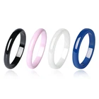 Wholesale Ceramic Jewelry Rings White Black Pink Blue Ceramic rings Jewelry Accessories Factory Price 2019