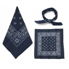 100% custom cotton fabric printed triangle navy dog bow tie bandana
