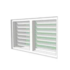 Top Window Adjustable Aluminum Profile Glass Shutter Louver Window OEM Color Glass