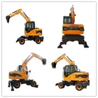Chinese New XN85-9X 8ton Wheel Mini Excavator