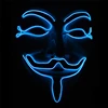 High Quality Halloween Party Cosplay Glow Led Rave EL Face Movie The Purge Mask
