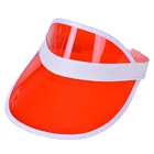 Summer customer women uv plastic sun visor hat with many colours