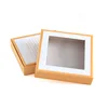 wholesale custom white gift packaging gift box with window lid
