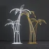 Iron metal coconut tree centerpiece stage event decorations window display centre pieces wedding decoration