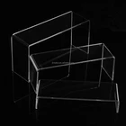 Custom Clear Stand Set Of 3 Medium Low Profile Tiered Acrylic Display Risers