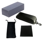 2019 MOQ 50 pcs Custom brand EVA sunglasses box set OEM glasses case suit