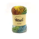 Space Dyed Mix Colors Silk Cotton Yarn for Hand knitting yarn