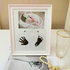 Baby photo frame with child's handprint and footprint / photo frame baby boy girl