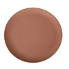 Promotional cheap wholesale round restaurant hotel used wedding decoration matte clay dinner charger plate