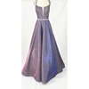 Wholesale Floor Length Beading Purple Real Glitter Evening Dress sexy