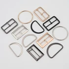 D rings round metal buckle for clothing and bags
