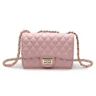 Leather drawstring pu clutch crystal stone evening bag