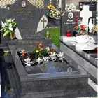 Tombstone Monument Poland G654 High Base Relief Granite Marble Polished Grinding Memorial Headstone European Style