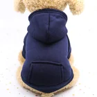 Solid color versatile Pure cotton cheap dog clothing Hoodies