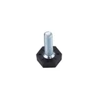 furniture glides for metal legs plastic kitchen cabinets plinth adjustable feet glide leg feet M10 heavy duty
