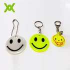 WX custom logo personalized key chain cute reflective pvc keychain