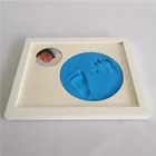 Aizhiyin baby hand and foot print photo frame Baby first year souvenir