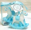 pink blue rocking horse candle for baby shower recuerdos souvenir velas