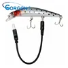 Gorgons 110mm 15g pesca isca artificial usb battery operated fishing lure twitching fishing lures bait light
