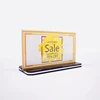 Wholesales Acrylic T Shaped Tag Double Sided Table Top Insert Nameplate Photo Menu Ad Display Sign Holder