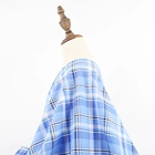 Soft hand feel plaid fabric 100% cotton yarn dyed for men shirt with ready stock