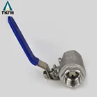 TKFM good price gas screw type two piece ball valve stainless steel large stock