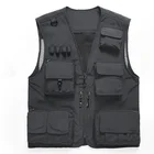 Vest Military Men's Multi Pockets Cargo Vest For Climbing Shooting Photography Hooking Fisherman Journalist Fishing Vest Waistcoat