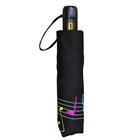 Foldable full automatic open close 3 folding change color travel umbrella for Christmas gift