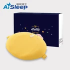 Aisleep 100% Cotton Animal Wedge Nursing Flat Head Baby Pillow Memory Foam Baby Sleep Pillow Wedge for pillow for Baby