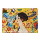 Gift Packing Women 100% Silk Scarf Van Gogh Monet Famous Painter Painted Scarves