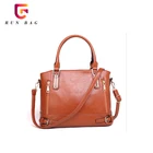 Ready To Ship Free Sample Womens Satchel Purse PU Leather Handbag