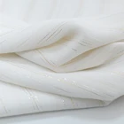 100%P woven crepe silver gold thread Crepe crinkle georgette lurex silk fabric