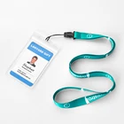 Security Retractable Id Name Card Badge Holder With Badge Reels