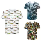 Short sleeve t-shirts custom tournament sublimation fishing t shirt