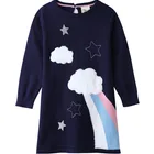High quality knitted sweater dress for baby girls